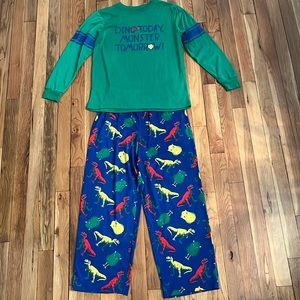 Dinosaur monster pajamas Boys 10/12